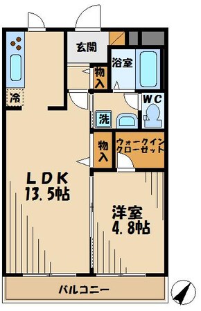 ホワイトキューブIIの物件間取画像